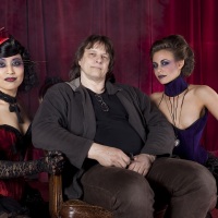 a photo shoot in the supper club